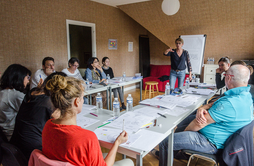 Groupe en formation sur l'Aura 