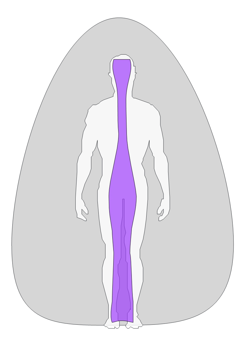 Aura Violette, dessin du Cylindre vital