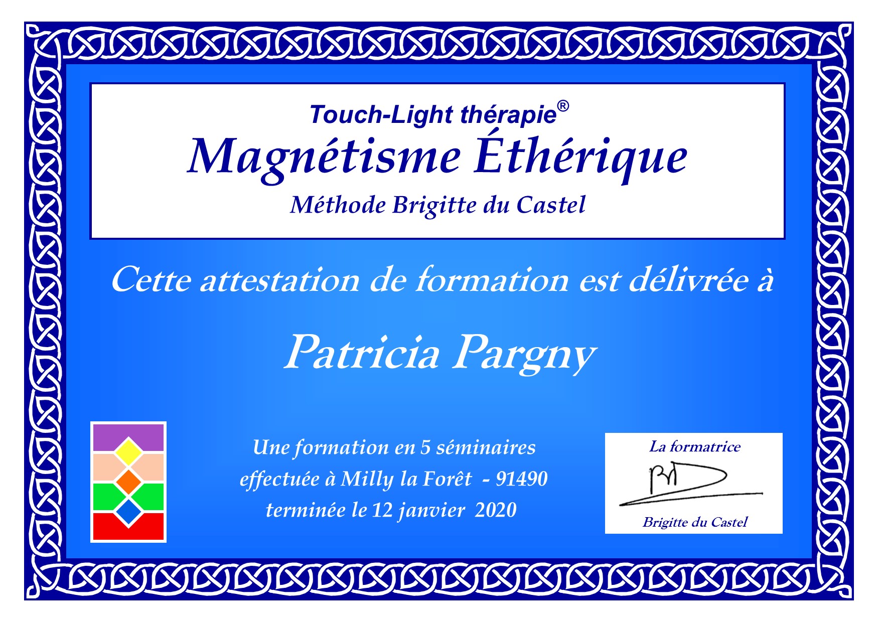 Attestation formation magnétisme 